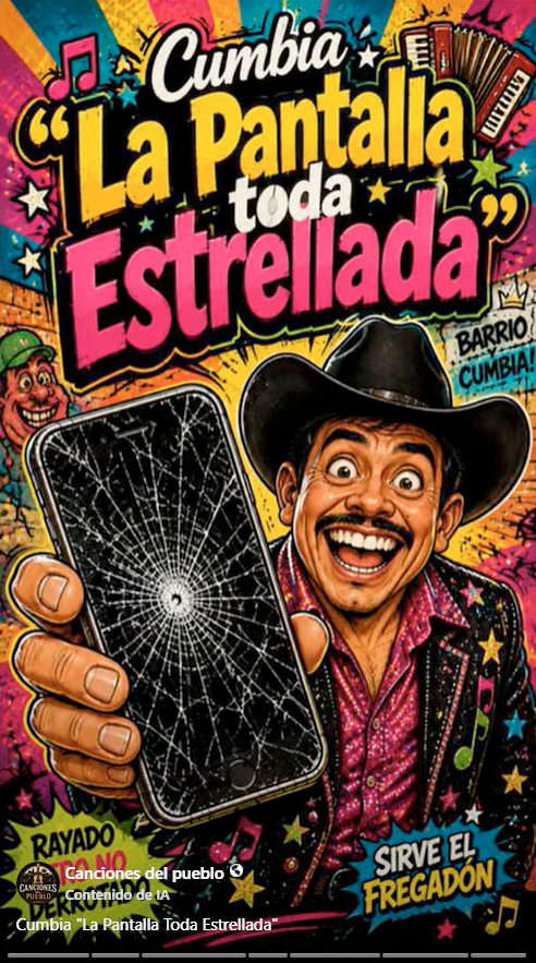 La pantalla toda estrellada