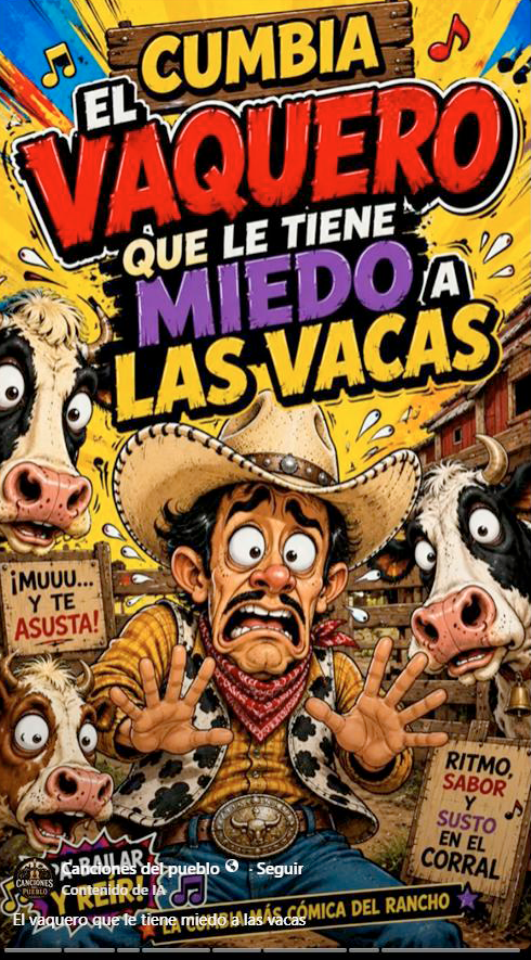 El vaquero que le tiene miedo a las vacas