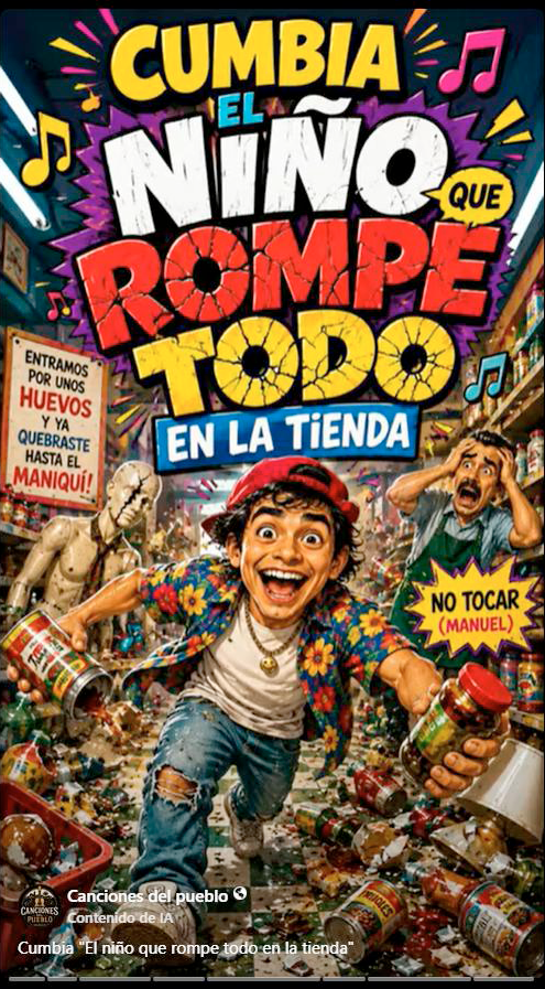 El niño que rompe todo en la tienda